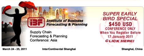 IBF's Supply Chain Forecasting & Planning Conference: Asia