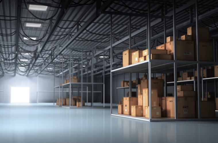 Image of warehouse. Inventory reduction.